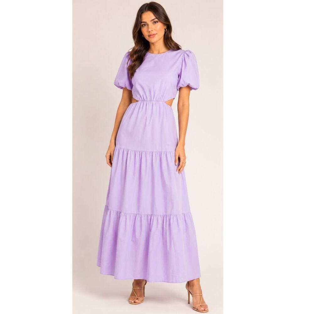 RENT THE RUNWAY- Peter Som Collective Lavender Cutout Midi Dress Women’s Size 8